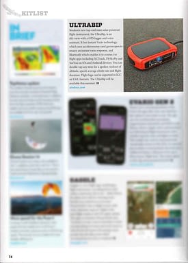 Stodeus’ new solar GPS Bluetooth instrument is in Cross Country Magazine