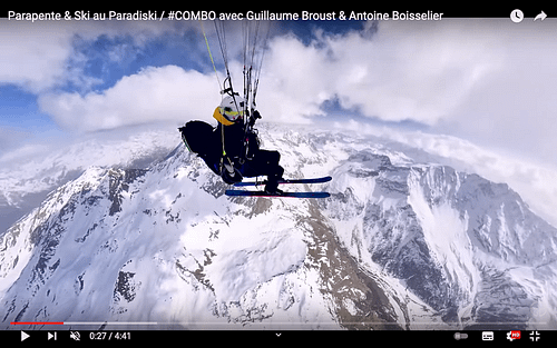 Paragliding ski lift