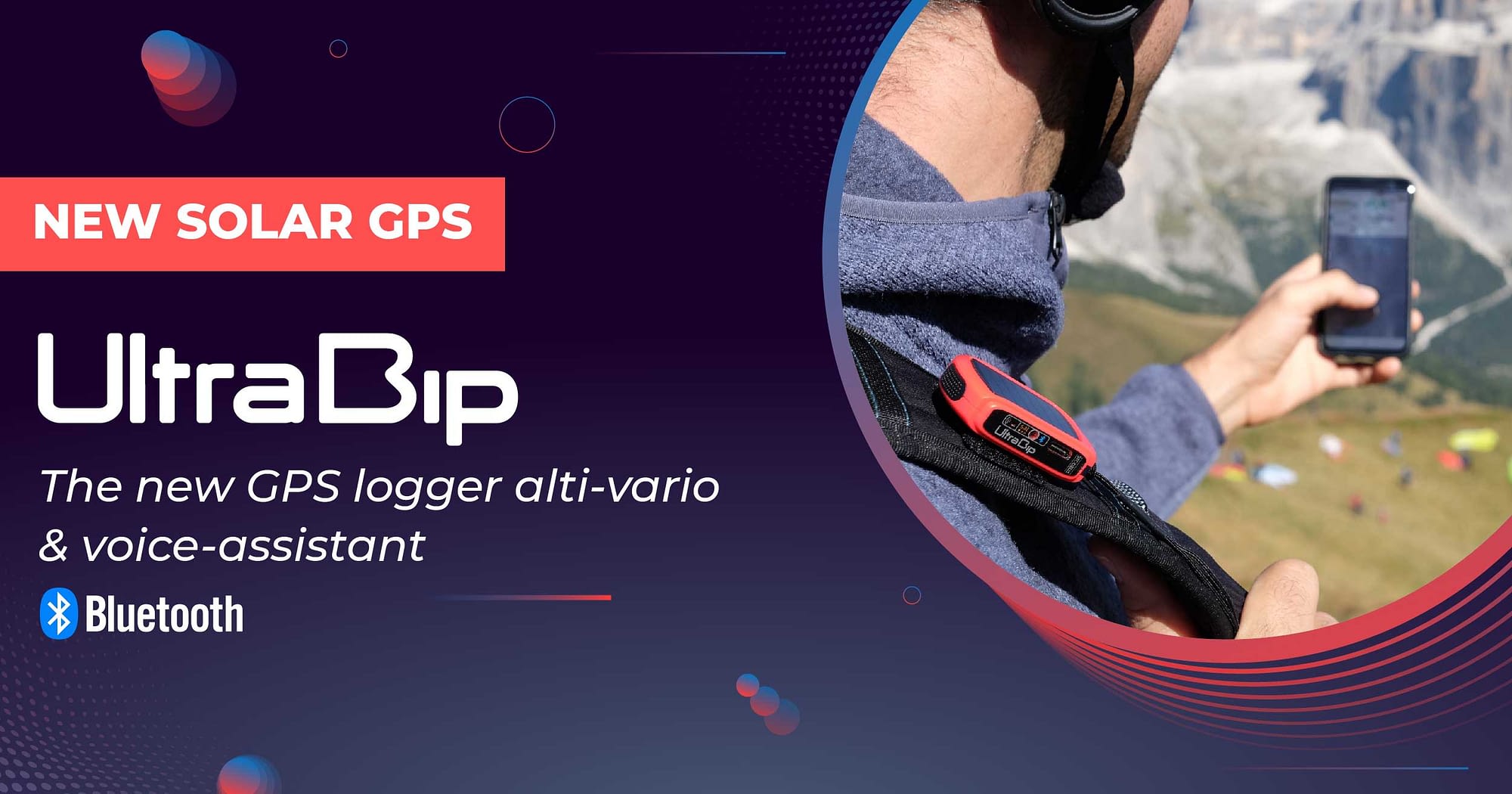 UltraBip : new solar GPS Bluetooth